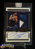 Karl-Anthony Towns 2020-21 Panini One And One Patch Auto #/15 auto, autograph, memorabilia, numbered
