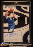 Karl-Anthony Towns 2023-24 Panini Immaculate Sneaker Swatch Patch Auto Red /25 auto, autograph, memorabilia, numbered