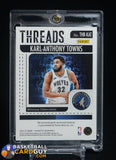 KARL-ANTHONY TOWNS 2024-25 PANINI SILHOUETTE TREADS PATCH SILVER #/25 memorabilia, numbered