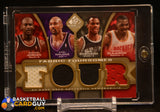 Karl Malone / Hakeem Olajuwon / Michael Jordan / David Robinson 2009-10 SP Game Used Fabric Foursomes #F4JOMR #/35 memorabilia, numbered