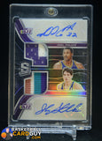 Karl Malone/John Stockton 2023-24 Panini Spectra Veteran Dual Patch Autographs #9 #/10 auto, autograph, memorabilia, numbered