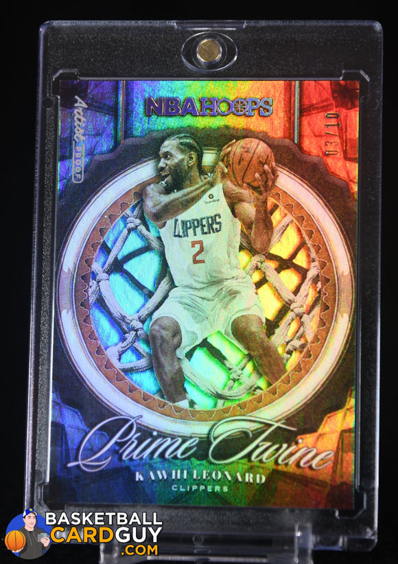 Kawhi Leonard 2020-21 Hoops Prime Twine Artist Proof Gold #2 #/10 basketball card, numbered