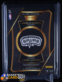 Kawhi Leonard/LaMarcus Aldridge 2016-17 Select Duets Memorabilia Prizms Purple #10 #/99 basketball card, jersey, numbered, prizm