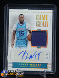 Kemba Walker 2017-18 Panini National Treasures Game Gear Relic Auto Jersey /25 auto, autograph, memorabilia, numbered