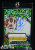 Kenny Smith 2016-17 Panini Spectra Spectacular Swatch Autographs Neon Green #27 #/25 auto, autograph, memorabilia, numbered