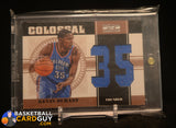Kevin Durant 2010-11 Playoff National Treasures Colossal Materials Jersey Numbers #1 #/99 memorabilia, numbered