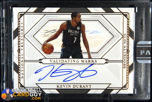 Kevin Durant 2021 - 22 Panini National Treasures Validating Marks Autographs Bronze #5 #1/1 BLACK BOX 1of1, auto, autograph, basketball