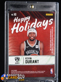 Kevin Durant Happy Holidays 2019 Worn Santa Hat Season Ticket Exclusive basketball card, patch