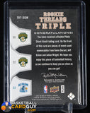 Kevin Durant/Jeff Green/Julian Wright 2007-08 SP Rookie Threads Rookie Threads Triple #DGW basketball card, jersey, numbered, rookie card