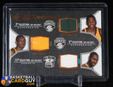 Kevin Durant/Jeff Green/Julian Wright 2007-08 SP Rookie Threads Rookie Threads Triple #DGW basketball card, jersey, numbered, rookie card