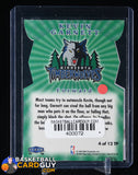 Kevin Garnett 1997-98 Fleer Towers of Power #4 90’s insert, basketball card