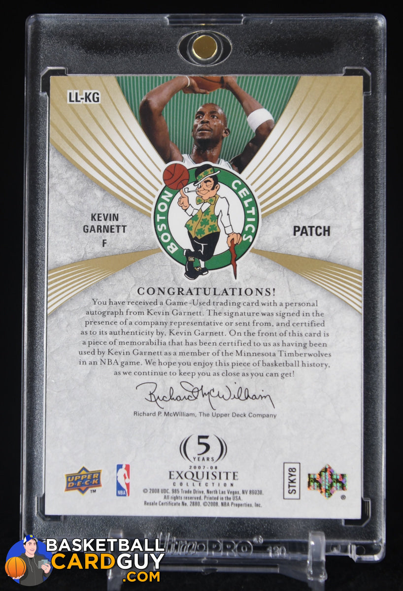 Kevin Garnett 2007-08 Exquisite Collection Limited Logos #LLKG