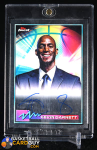 Kevin Garnett 2021 Finest Autographs #FAKG auto, autograph, basketball card