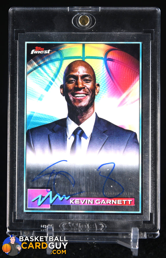 Kevin Garnett 2021 Finest Autographs #FAKG auto, autograph, basketball card