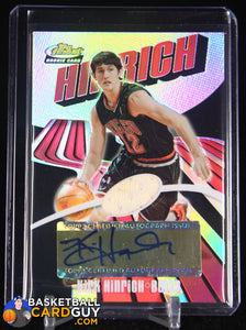 Kirk Hinrich 2003-04 Finest Refractors #138 JSY AU #/250 autograph, basketball card, numbered, refractor, rookie card