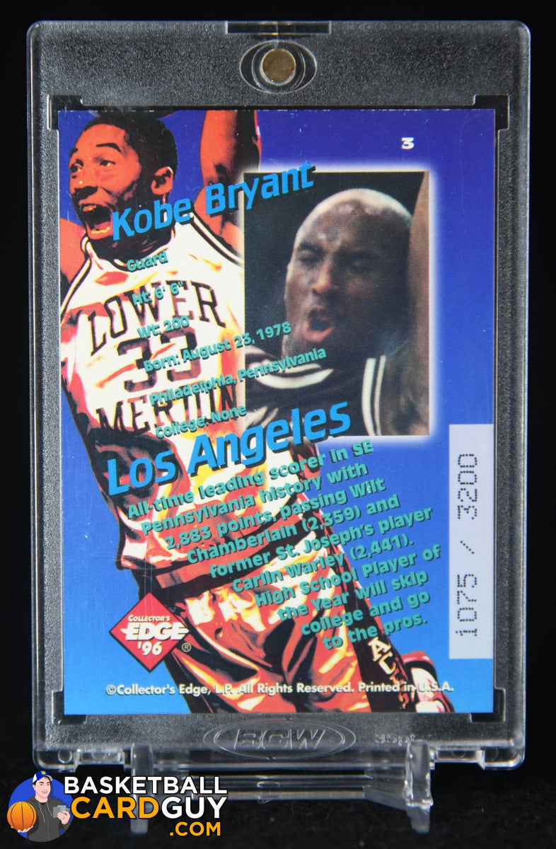 Kobe Bryant 0 Collector's Edge Rookie Choice #267 #3 1996-97 RC