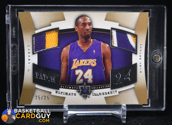 Kobe Bryant 2007-08 Ultimate Collection Leadership Patches #KB basketball card, numbered, patch