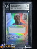 Kobe Bryant 2014-15 Panini Spectra Spectacular Swatches Signatures #SSKB #/35 BGS 9 auto, autograph, BGS, graded, memorabilia