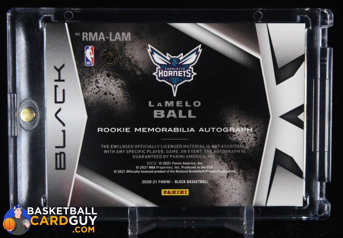 LaMelo Ball 2020-21 Panini Black Rookie Memorabilia Autographs RPA