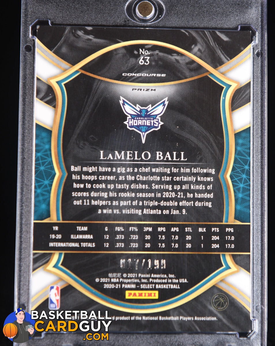 LaMelo Ball 2020-21 Select Prizms Red RC #63 #/199