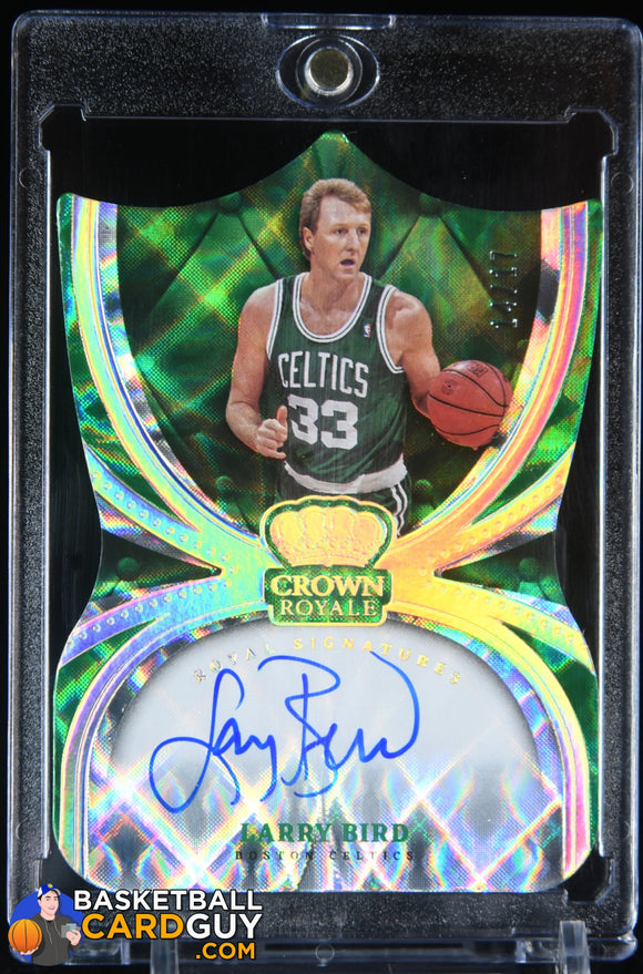 Larry Bird 2021 - 22 Crown Royale Royal Signatures FOTL #/17 auto, autograph, basketball card, numbered
