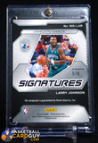 Larry Johnson 2023-24 Panini Prizm Signatures Prizms Choice Green #44 #/8 auto, autograph, numbered