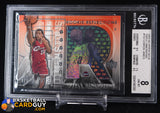 LeBron James 2003-04 Upper Deck Triple Dimensions #132 RC DUNK POSE SP #015/999 basketball card, graded, numbered, rookie card