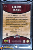 LeBron James 2006 - 07 Upper Deck Hardcourt Game Floor #22 basketball card, used