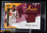 LeBron James 2017-18 Court Kings Artistic Endeavors Jerseys #43 #/299 autograph, game used, jersey, numbered