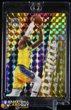 LeBron James 2020-21 Panini Mosaic Elevate Mosaic Reactive Yellow #23 #/99 basketball card, numbered