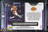 LeBron James 2020 - 21 Panini Prizm Prizms Orange Ice Kobe Tribute #1 auto, autograph, basketball card, gold, numbered