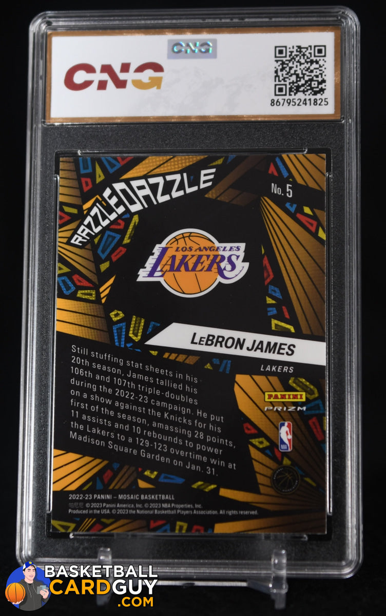 LeBron James 2022-23 Panini Mosaic Razzle Dazzle #5 CNG 9.5 GEM