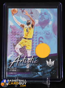 LeBron James 2023-24 Court Kings Artistic Endeavors Jerseys #5 basketball card, game used, jersey