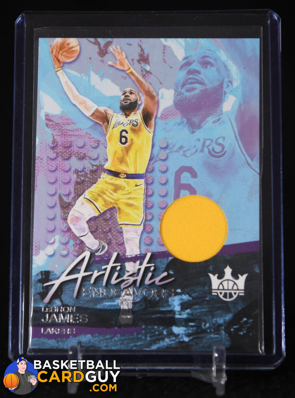 LeBron James 2023-24 Court Kings Artistic Endeavors Jerseys #5 basketball card, game used, jersey