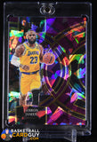 LeBron James 2023-24 Select Prizms Purple Cracked Ice #135 #/99 basketball card, numbered