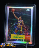 Magic Johnson 2007-08 Topps Chrome 1957-58 Variations Refractors #106 #/999 numbered