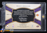 Magic Johnson 2008-09 Exquisite Collection Player Box Memorabilia #PBMJO #/32 autograph, basketball card, exquisite, numbered