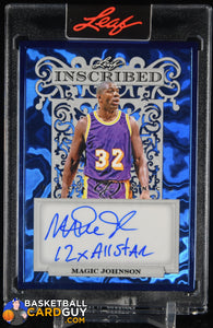 Magic Johnson 2024 Lead Decadence Inscription 12 time all star autograph #/4 autograph, basketball card, numbered