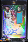 Malik Monk 2017-18 Panini Spectra #130 JSY AU #/299 autograph, basketball card, jersey, numbered, prizm