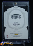 Manu Ginobili 2022-23 Crown Royale Crown Jewel Signatures FOTL #1 #/17 auto, autograph, numbered