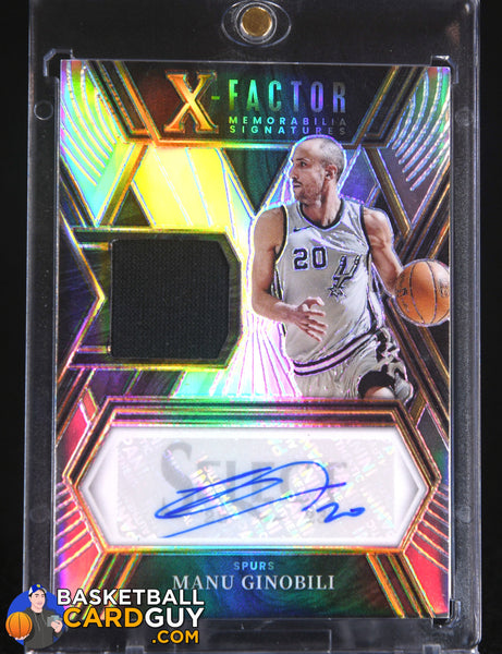 Manu Ginobili 2022-23 Select X-Factor Memorabilia Signatures #27