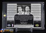 Manu Ginobili / Tony Parker 2002-03 Upper Deck Inspirations #138 AU RC/AU autograph, basketball card, numbered