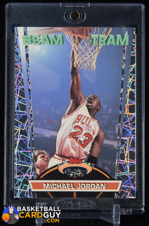 Michael Jordan 1992-93 Stadium Club Beam Team #1 90’s insert, basketball card