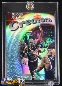 Michael Jordan 1997-98 Finest Refractors #287 Silver #/1090 basketball card, numbered, refractor