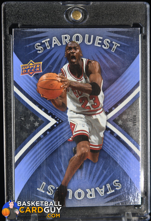 Michael Jordan 2008-09 Upper Deck Starquest Blue "Rare" #SQ20 Basketball Card Guy Michael Jordan 2008-09 Upper Deck Starquest Blue "Rare" #SQ20 Basketball Card Guy