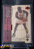 Michael Jordan / Tim Hardaway 1998 Upper Deck Hardcourt Jordan Holding Court Red #J14 #/2300 Autographed autograph, basketball card,