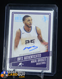 Mikal Bridges 2021-22 Onyx Vintage Autographs Blue #VAMB Blue Autograph auto, autograph