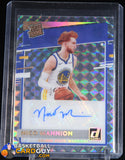 Nico Mannion 2020 - 21 Clearly Donruss Rated Rookie Autographs Holo Gold #4 #/5 auto, autograph, basketball card, numbered, card