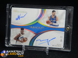 Nikola Vucevic Mo Bamba 2018-19 Panini Immaculate Dual Auto #/49 auto, autograph, numbered