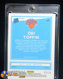 Obi Toppin 2020-21 Donruss Optic Purple Stars FOTL #158 RR #13/13 numbered